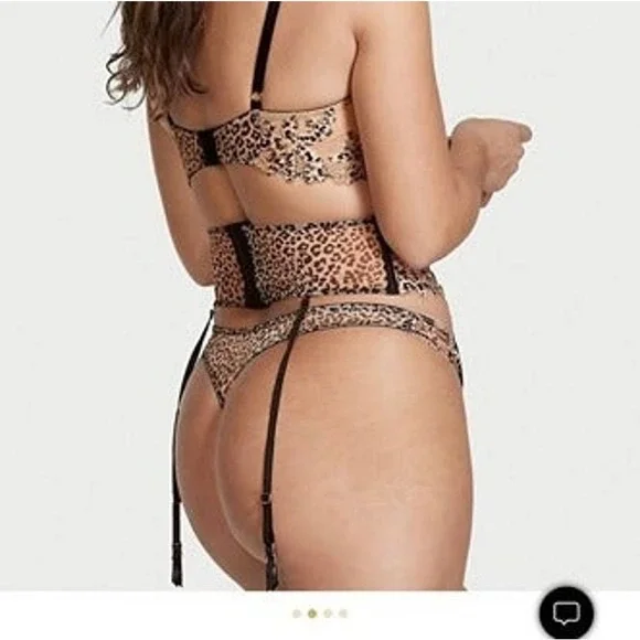 Victoria's Secret Very Sexy Floral Embroidered Thong Panty XL NWT NEW - Picture 4 of 5